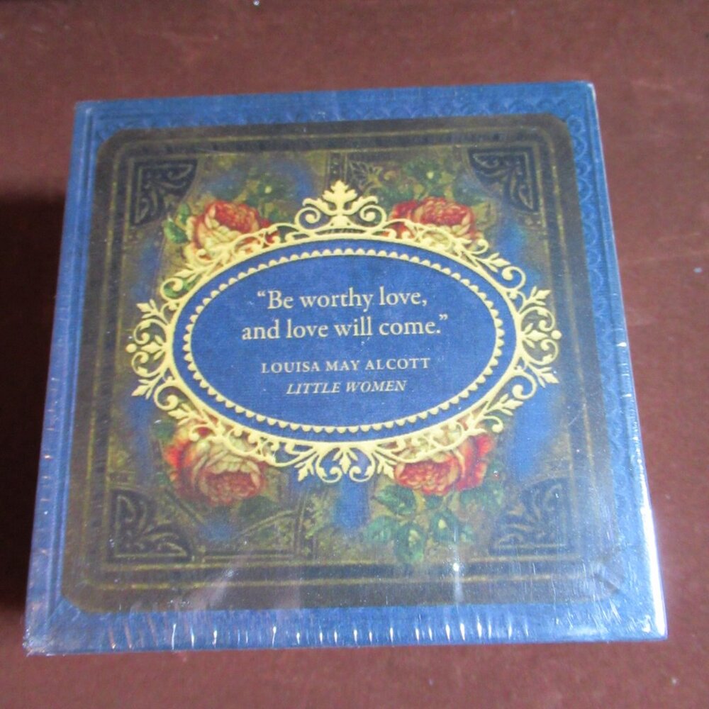 New Victorian Trading Co. Coaster Set & Holder Resembling Miniature Book Library - Picture 7 of 14